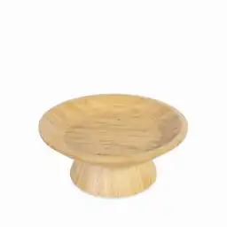 Plato Con Base en Bambú 28 cm Ambiente Gourmet