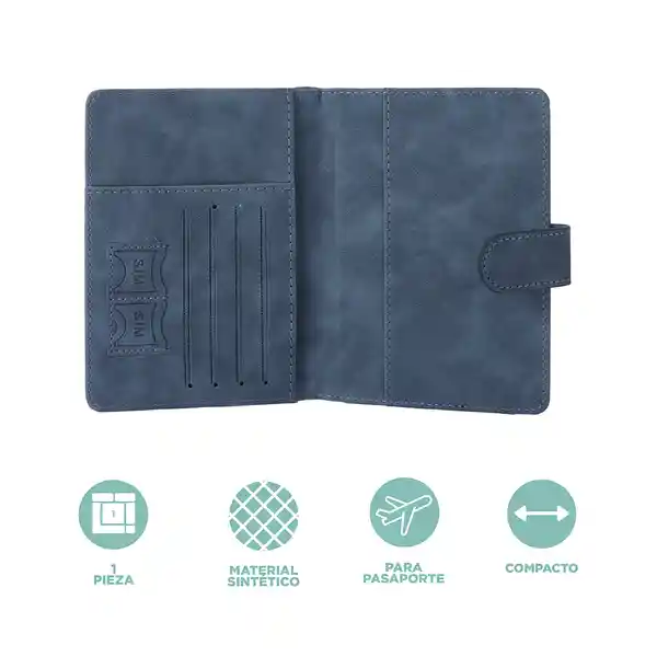 Porta Pasaporte Magnético Serie Gris Miniso