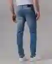 Jean Slim Hombre Azul Empolvado Medio Talla 34 42174 Rifle