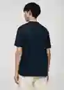 Camiseta Bellow Navy Talla S Hombre Mango