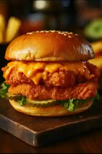 Hamburguesa Doble Pollo