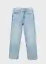 Jean Blanca Tejano Medio Talla 38 Mujer Mango