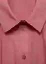 Camisa Canco-H Rosa Talla XL Mujer Mango