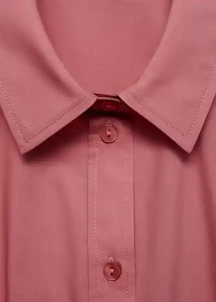 Camisa Canco-H Rosa Talla XL Mujer Mango