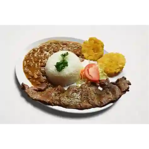 Bandeja con Carne Asada