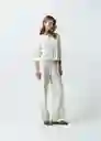 Suéter Tejido Mujer Crudo Abedul L 582G014 Naf Naf