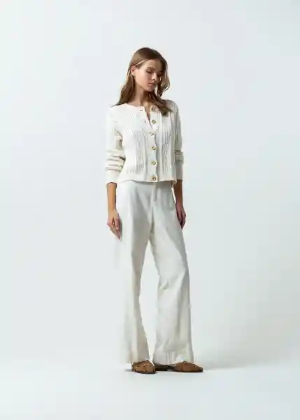 Suéter Tejido Mujer Crudo Abedul L 582G014 Naf Naf