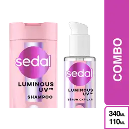 Combo Sedal Shampoo Glycolic Luminous UV + Serum 5x Luminoso