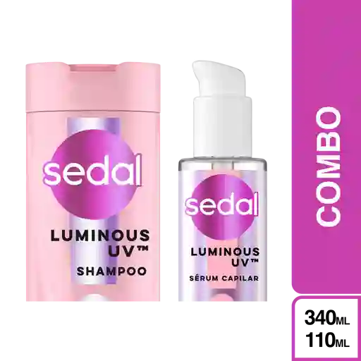 Combo Sedal Shampoo Glycolic Luminous UV + Serum 5x Luminoso