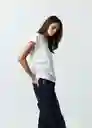 Camiseta Mujer Crudo Puro Claro Talla S 502G004 Naf Naf