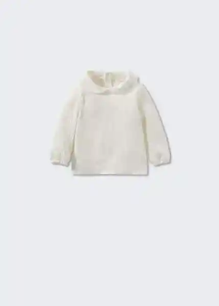 Blusa Volga Offwhite Talla 63 Niños Mango