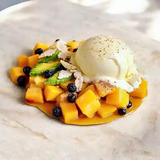 Mango Y Gulupa Con Helado