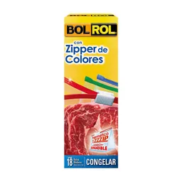 Bolrol Bolsas Slider con Zipper de Colores Mediana 