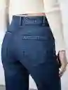 Jean Boo Mujer Azul Indigo Medio Talla 8 Naf Naf