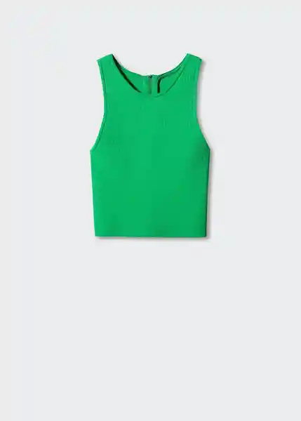 Top Alixt Verde Talla S Mujer Mango