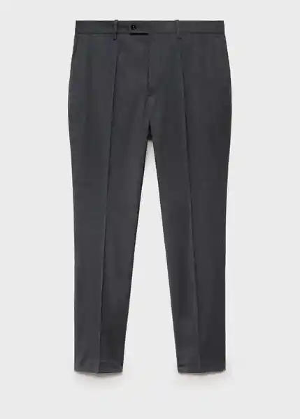 Pantalón Milan Gris Talla 40 Hombre Mango