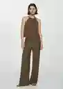 Top Matilda Khaki Talla S Mujer Mango