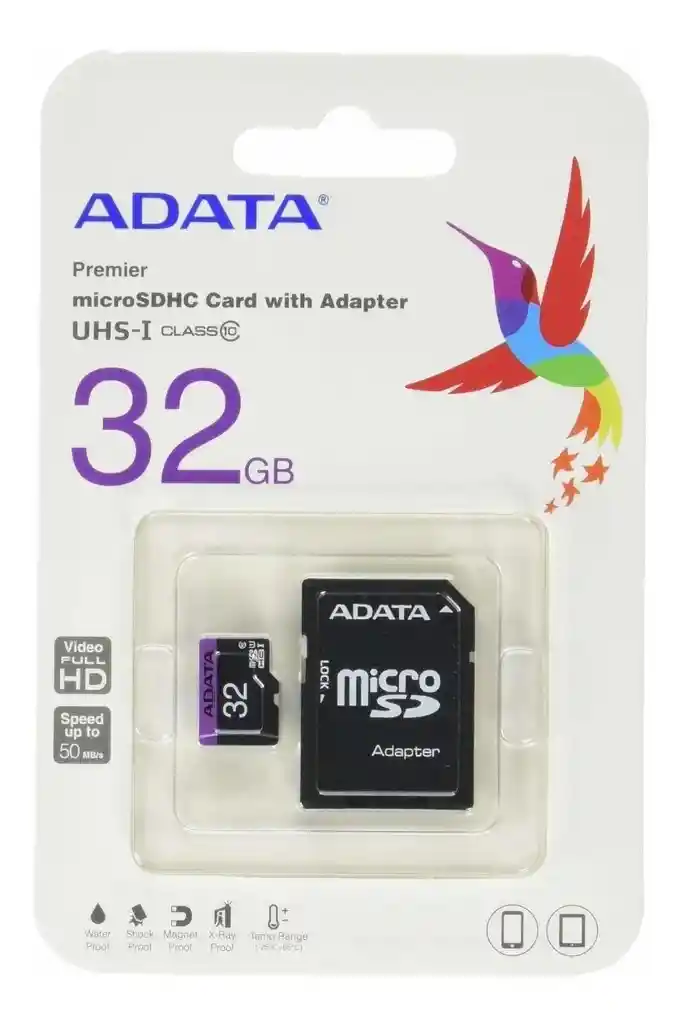 Adata Memoria Micro SD 32 GB con Adaptador Clase 10