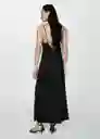 Vestido Valen Negro Talla Xl Mujer Mango