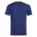 Adidas Camiseta Tr-es Base 3s Para Hombre Azul Talla M