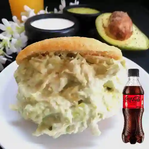 Combo Arepa Reina Pepiada +Cocacola S/az 400ml