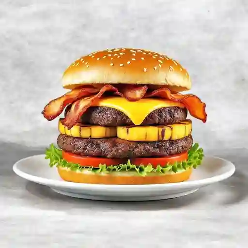 Hamburguesa Hawaiana De Res