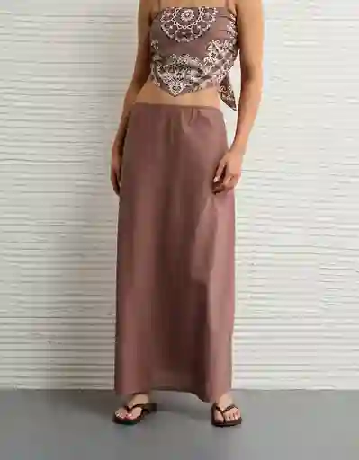 Falda Mujer Café Talla: X-SMALL 5208182 American Eagle