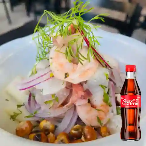 Combo Ceviche Mixto + Coca Cola Original 300ML