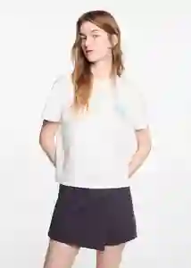 Camiseta Slow Off White Talla 21 Niñas Mango