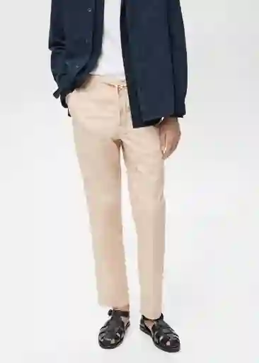 Pantalón Allen Crudo Talla 40 Hombre Mango