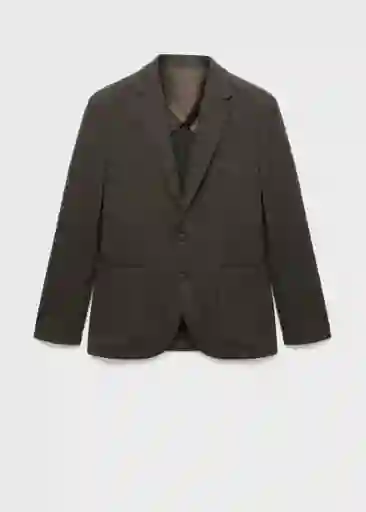 Blazer Americana Aneto Gris Talla 46 Hombre Mango