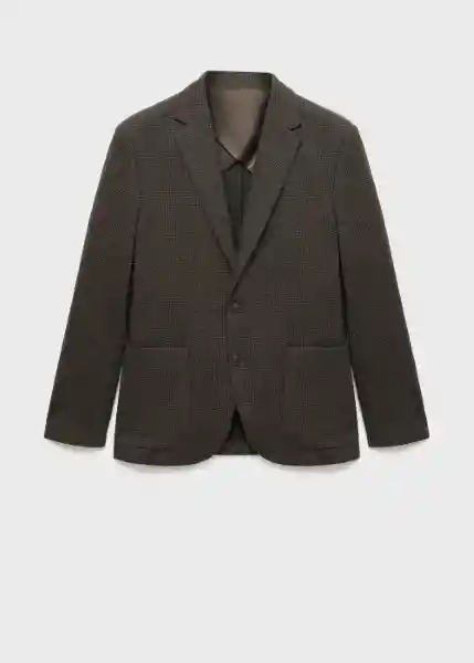 Blazer Americana Aneto Gris Talla 46 Hombre Mango