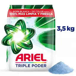 Detergente en Polvo Ariel Triple Poder Jabón Para Ropa 3.5 Kg