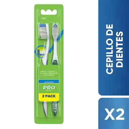 Cepillo de Dientes PRO Deluxe Anticaries 2 Unidades