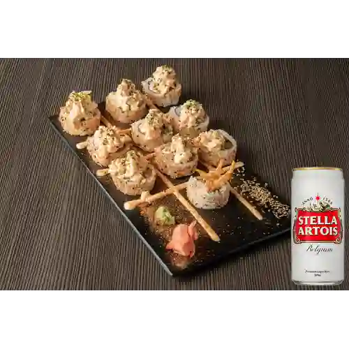 Combo Sushi Heavy y Roll + Stella Artois 330 ml