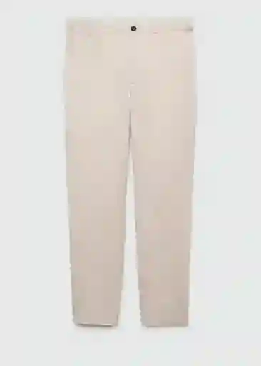 Pantalón Oyster Crudo Talla 36 Hombre Mango