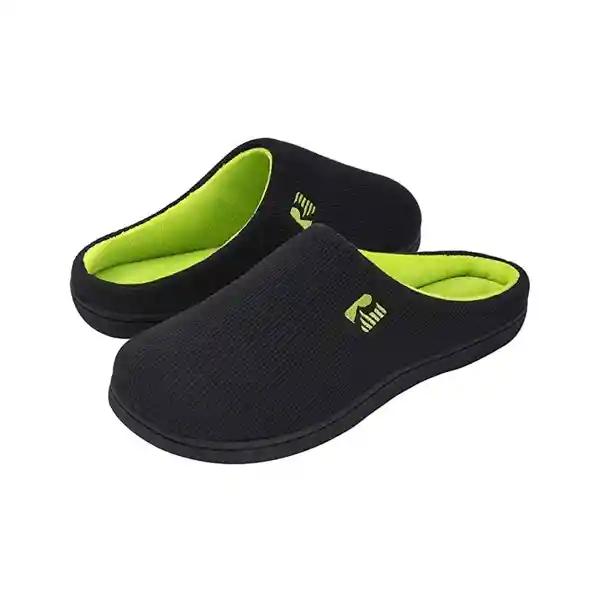 Rockdove Pantuflas Hombre Original Negro Verde Talla Xl