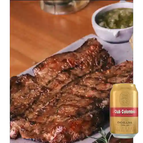 Combo Churrasco + Club col. Dorada Lta 330ml
