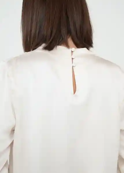 Camisa Calista Mujer Crudo Novia Claro Talla M 519g345 Naf Naf