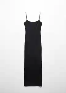 Vestido Maco Negro Talla S Mujer Mango