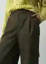 Pantalón Rubí Verde Galeras Ultraoscuro Talla 6 532G377 Naf Naf