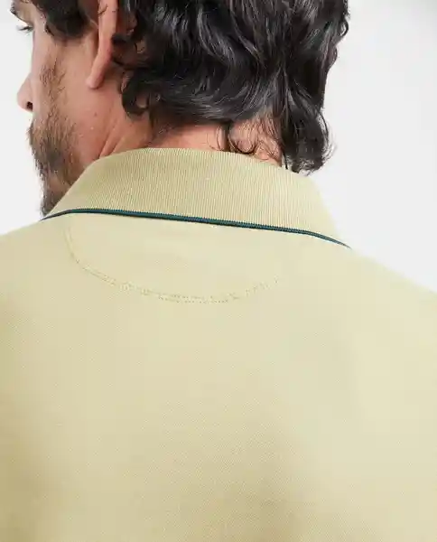 Camiseta Polo Contrast Details Verde Boa Oscuro XL Chevignon