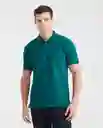 Camiseta Polo Clasic Verde Pluvisilva Ultra Oscuro S Chevignon