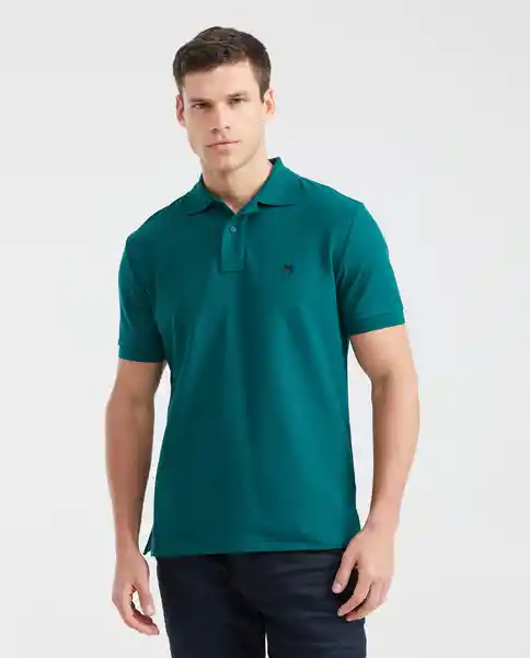 Camiseta Polo Clasic Verde Pluvisilva Ultra Oscuro S Chevignon