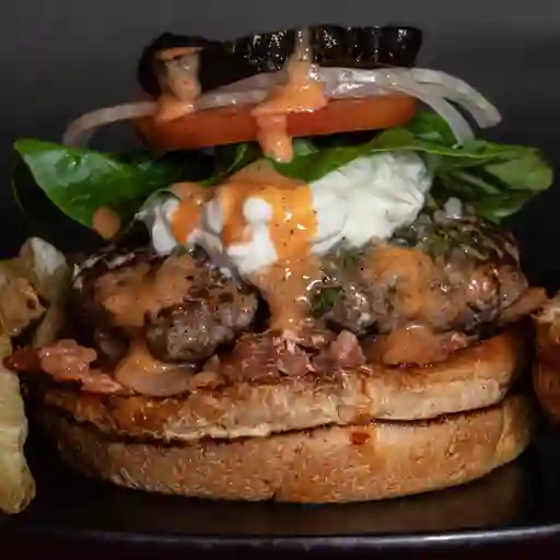 Jukebox burger: hamburguesa de la casa