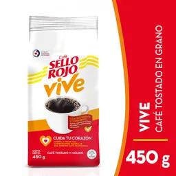 Sello Rojo Vive Café Tostado en Grano