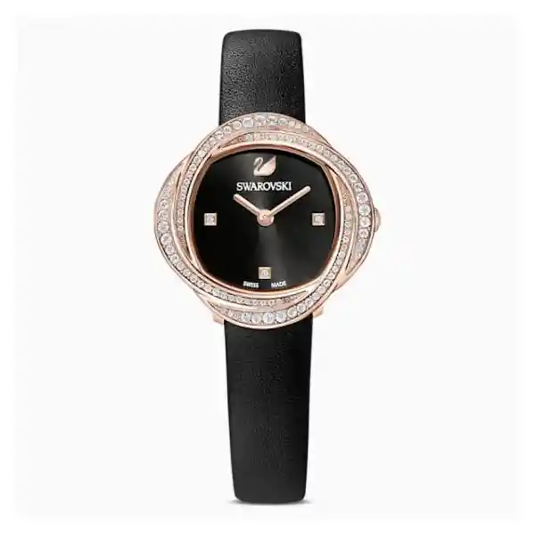 Reloj Crystal Flower Negro 5552421 Swarovski