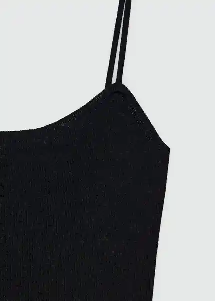 Vestido Ciruela Negro Talla L Mujer Mango