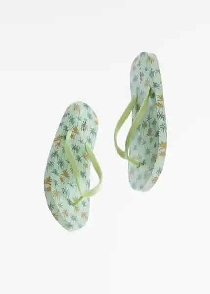 Chanclas Palm Verde Talla 27 Niños Mango