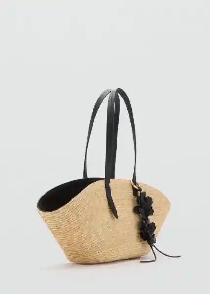 Bolso M Sanji Beige Talla 99 Mujer Mango